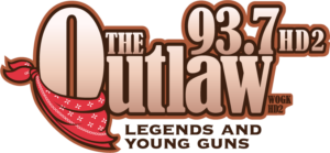 93.7 HD2 The Outlaw logo